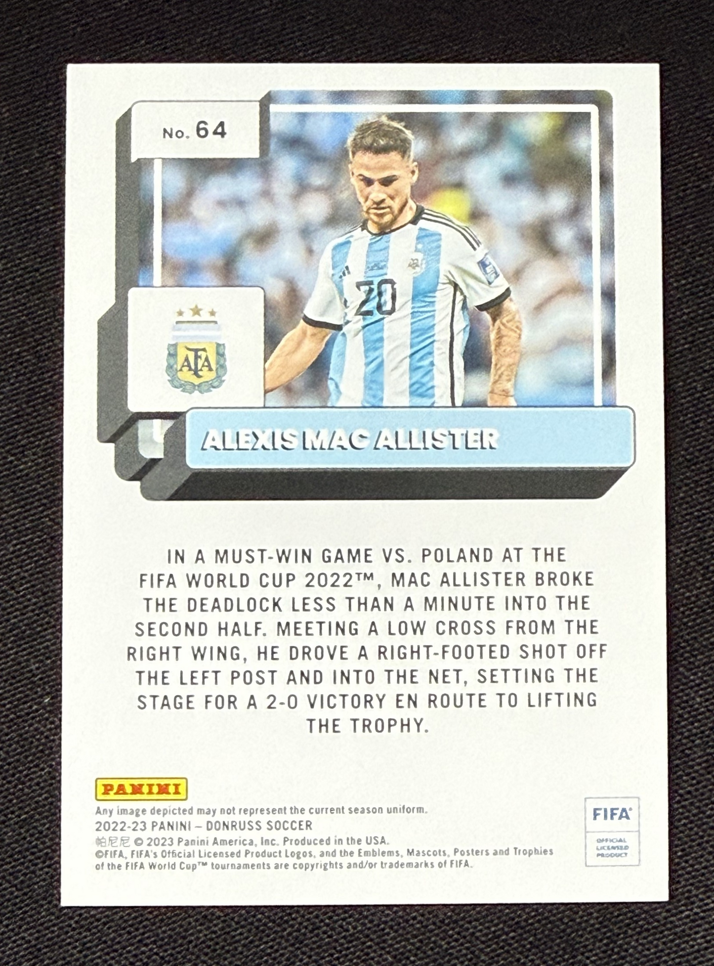Mac Allister Donruss 22-23 - Optic