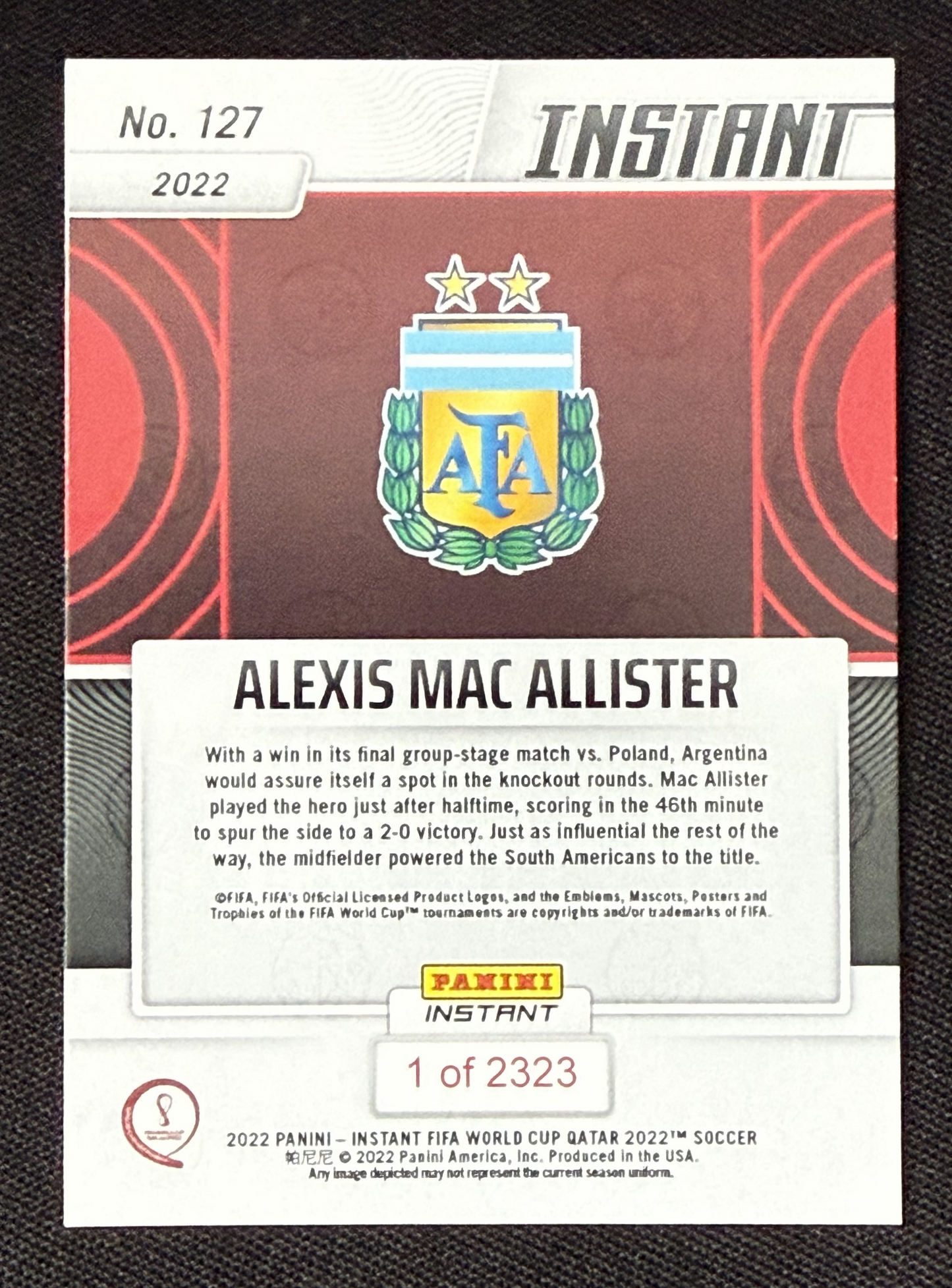 Mac Allister Instant Qatar 2022